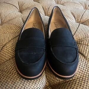 Black loafers